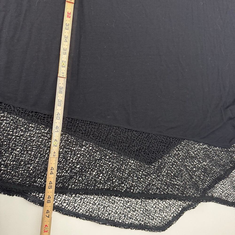 Eileen Fisher Womens Asymmetrical Hem Shift Dress Black sz 1X Neutral Minimalist - Picture 7 of 11